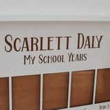 School photos School photo frames Wallet photos Back to school School School photography Primary school High school Daycare Preschool Photo frame School frame Personalised photo frame Kids gift Child gift Gifts for kids House decor Housewarming gift School supplies Timber photo frame Engraved frame School years
