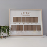 My school years short white frame landscape School photos School photo frames Wallet photos Back to school School School photography Primary school High school Daycare Preschool Photo frame School frame Personalised photo frame Kids gift Child gift Gifts for kids House decor Housewarming gift School supplies Timber photo frame Engraved frame School years