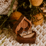 Timber Ring Box - Serif with Script