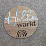 CLEARANCE - Double Sided Announcement Plaque Fill In