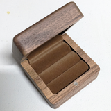 Timber Ring Box - Serif with Script