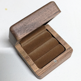 Timber Ring Box with Serif Design