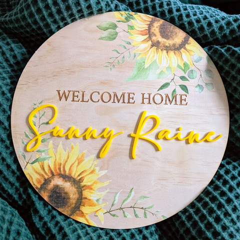 Printed Sign Plaques - Sunflowers