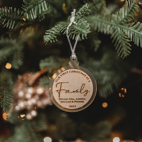 Christmas Ornament - Our first Christmas..