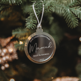 Christmas Ornament - Our first Christmas..