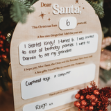 Dear Santa Plaque