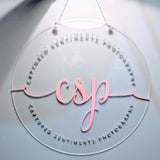 Business or Event Signage - Acrylic Circle