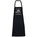 Personalised apron Queen of the apron Mothers day gift Mother's day Housewarming Queen gift Gift for mum Present for mum Present for nan Kitchen apron Black apron Printed apron Queen of the kitchen apron Black apron