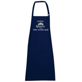 Personalised apron Queen of the apron Mothers day gift Mother's day Housewarming Queen gift Gift for mum Present for mum Present for nan Kitchen apron Black apron Printed apron Queen of the kitchen apron Navy apron