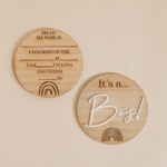 Baby announcement, Hello world, Baby discs, Gender reveal, It's a girl, It's a boy, Hello world, New baby, Baby shower, Baby gift, Newborn baby, Baby shower gift, Gender reveal gift, Baby shower present, Baby present, Announcement plaque, Baby plaque, Gender plaque, Baby announcement plaque, Hospital discs, Hospital plaques, Rainbow baby, Rainbow newborn, 