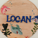 Printed Sign Plaques - Baby Sharks