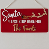 Christmas - Santa Please Stop Here