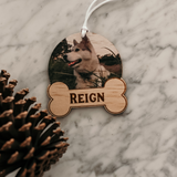 Christmas Ornament - Bone with Photo