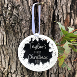 Christmas Bauble Double Layer - Snowflake Detail