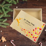 Christmas Box - Flying Reindeer Design