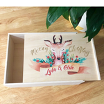 Easter and Christmas Reversible Lid Keepsake Box