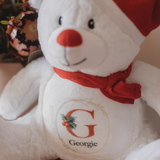 Christmas Plush - Holly Monogram