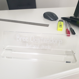 Desk Name Plaque - Engraved