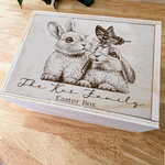 Easter and Christmas Reversible Lid Keepsake Box
