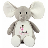 Plush Toy - Initial with Pink Floral design