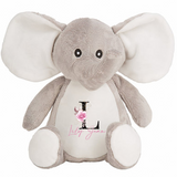 Plush Toy - Initial with Pink Floral design