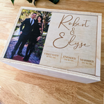 Keepsake Box - First Date, Engaged and Married with photo