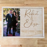 Keepsake Box - First Date, Engaged and Married with photo