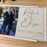 Keepsake Box - First Date, Engaged and Married with photo