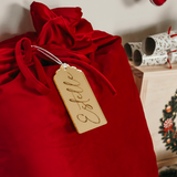 Stocking Or Santa Sack Ornament - Gift Tag Design