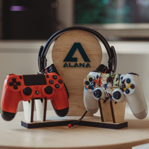 Headphone Stand with and without Controller Holders