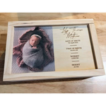Keepsake Box - Birth Details with Portrait Photo
