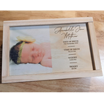 Keepsake Box - Birth Details with Portrait Photo
