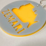 Keyring - Silhouette with Name