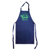 Kids Blue Apron Full Length Personalised Little Chef Green