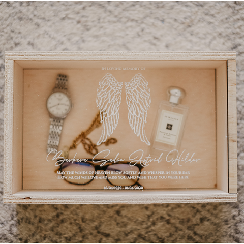 Keepsake Box - Memorial Angel Wings