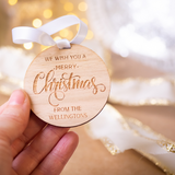 Christmas Ornament Mini - Merry Christmas Detail