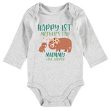 Happy First Mother's Day Onesie - Bear Design