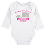 Happy First Mother's Day Onesie - Elephant Design