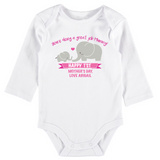 Happy First Mother's Day Onesie - Elephant Design