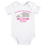 Happy First Mother's Day Onesie - Elephant Design