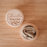 Mini Round Keepsake Box - Leaf Design