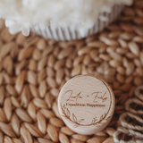 Mini Round Keepsake Box - Wreath Design