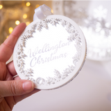 Christmas Bauble Double Layer - Snowflake Detail