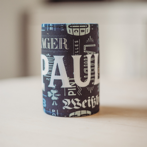 Beer collage, Personalised stubby holder, Printed Stubby Holder, Drinks holder, Groomsmen gift, Wedding gift, Personalised drink holder, Drink holder, Ale, Pilnsner, Beer, Beer cooler, Bottle cooler, Fathers day, Father's day,