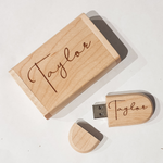 USB in Timber Case - Engraved