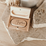 USB in Timber Case - Engraved and Printed