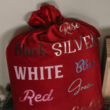 Christmas Velvet Stocking with Printed Name