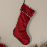 Christmas Velvet Stocking with Printed Name