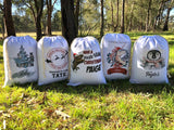 Christmas Printed Santa Sacks - Various Designs