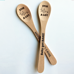 Personalised wooden spoon Baking Memories Father's day gift Happy Father's day Fathers day Mother's Day Mothers day Housewarming gift House warming gift Kitchen utensils Personalised kitchen utensils Engraved gifts Gifts for grandparent Sir mix a lot Stir mix a lot